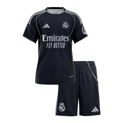 Real Madrid Away Soccer Jersey Kit 2025/26 Kids(Jersey+Shorts) - gojersey