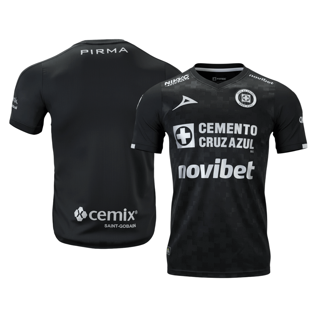 Player Version Cruz Azul Third Soccer Jersey 25/26 Black - gojersey