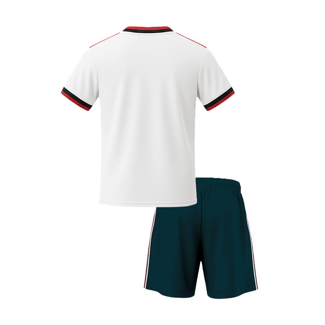 Kid's Mexico Away Soccer Jersey Kit(Jersey+Shorts) World Cup 2026 White - gojersey