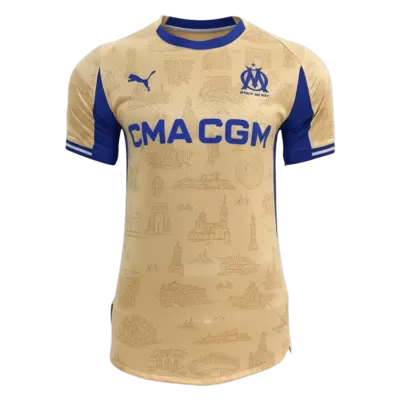 Player Version Marseille Fourth Soccer Jersey 25/26 Yellow - gojersey