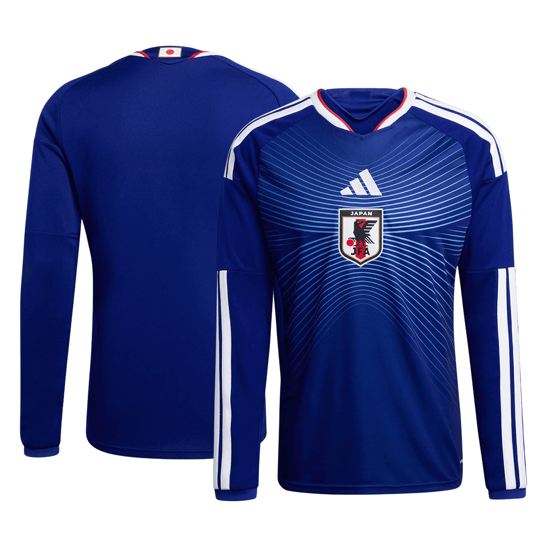 Japan Long Sleeve Home Soccer Jersey 2026 - gojersey