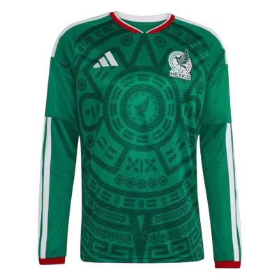 Mexico Long Sleeve Home Soccer Jersey 2026 - gojersey