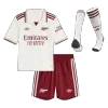 Kid's Arsenal Third Away Soccer Jersey Kit(Jersey+Shorts+Socks)  25/26 White - gojersey