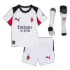 Kid's AC Milan Away Soccer Jersey Kit(Jersey+Shorts+Socks) 25/26 White - gojersey