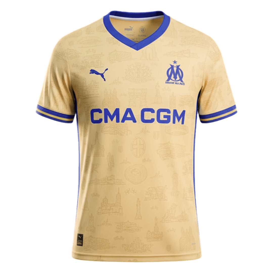Marseille Fourth Away Soccer Jersey 2025/26 - gojersey