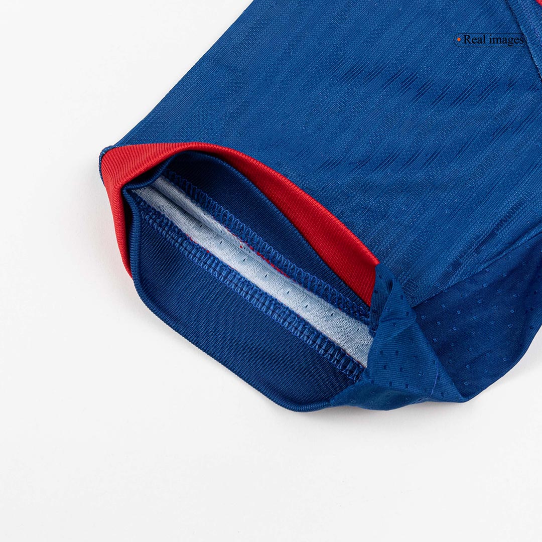 Player Version Barcelona Fourth Soccer Jersey 25/26 Red&Blue - gojersey