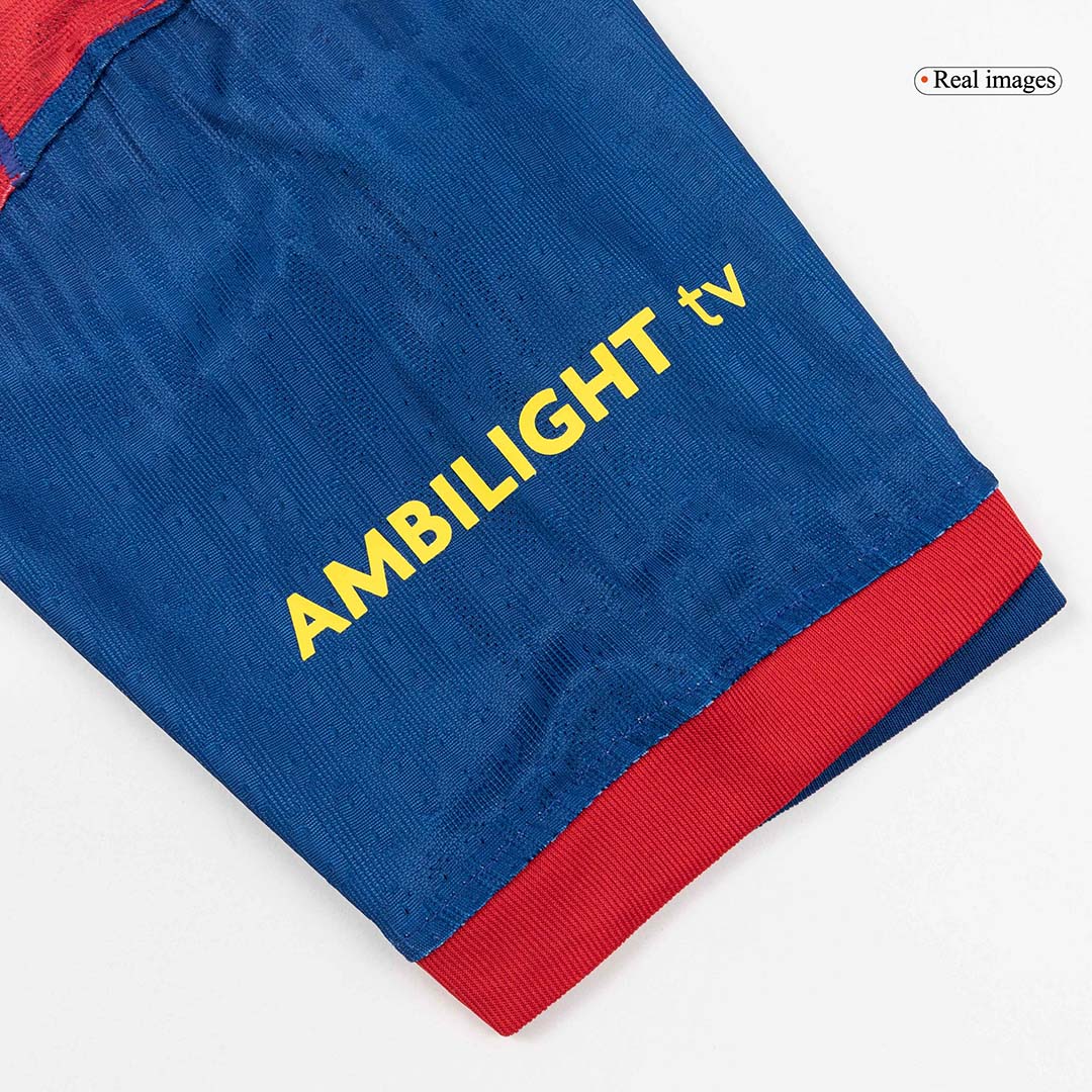 Player Version Barcelona Fourth Soccer Jersey 25/26 Red&Blue - gojersey