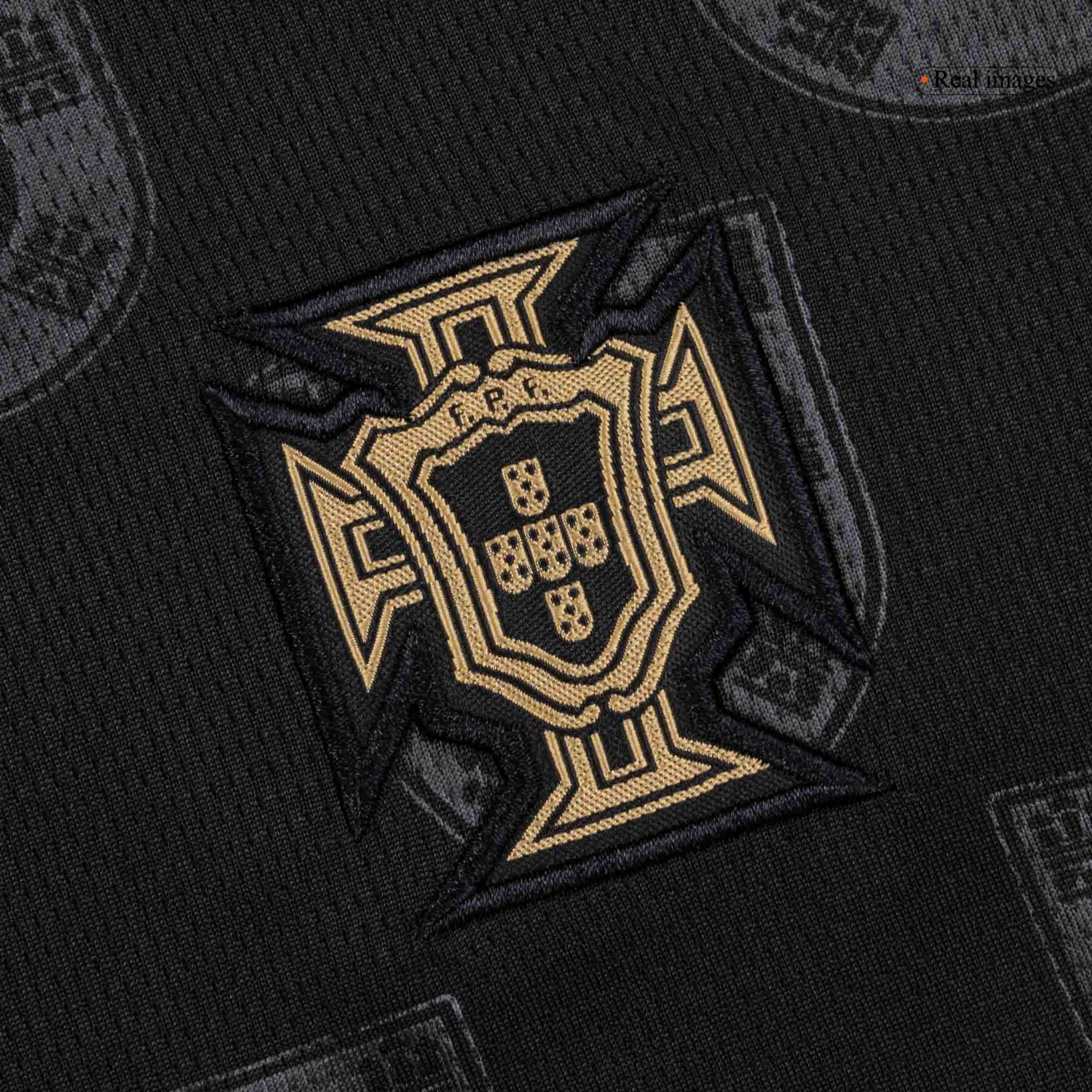 Kid's Portugal Special Edition Soccer Jersey Kit(Jersey+Shorts) World Cup 2026 Black - gojersey