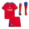 Kid's PSG Third Soccer Jersey Kit(Jersey+Shorts+Socks) 25/26 Red - gojersey