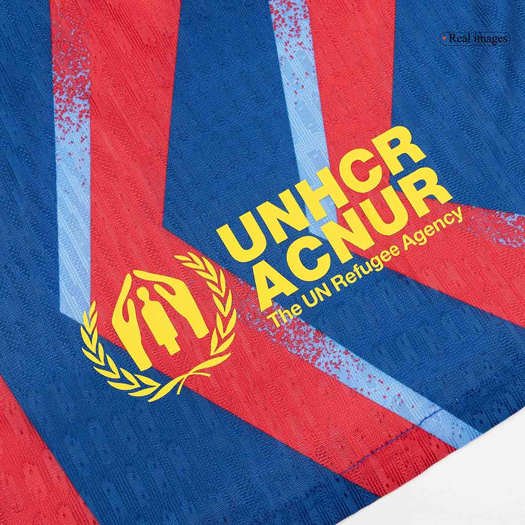 Player Version Barcelona Fourth Soccer Jersey 25/26 Red&Blue - gojersey