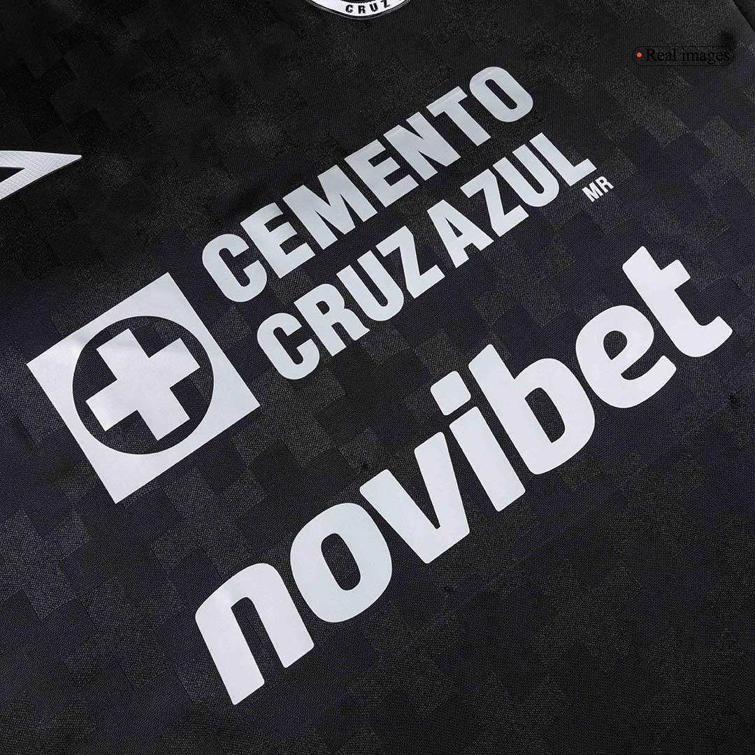 Player Version Cruz Azul Third Soccer Jersey 25/26 Black - gojersey