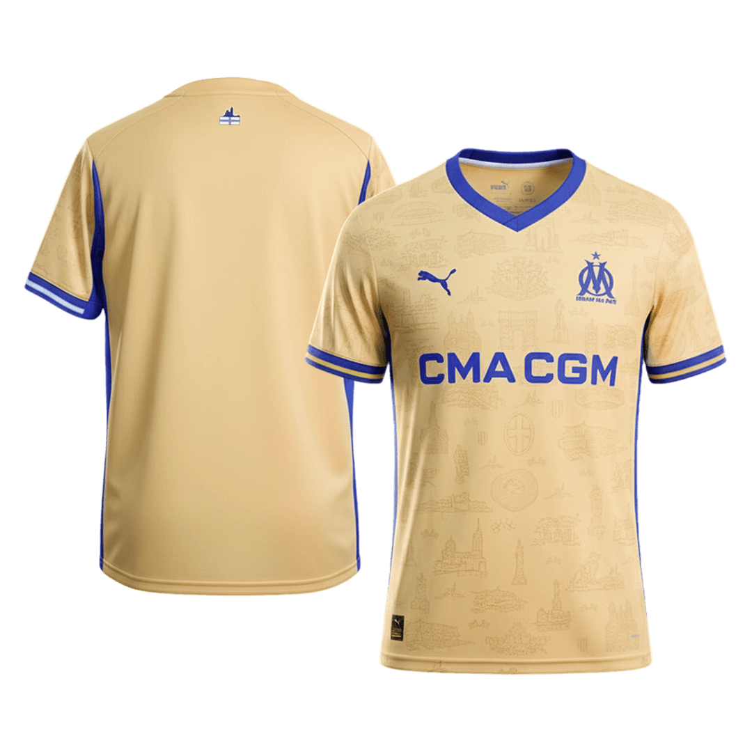 Marseille Fourth Away Soccer Jersey 2025/26 - gojersey