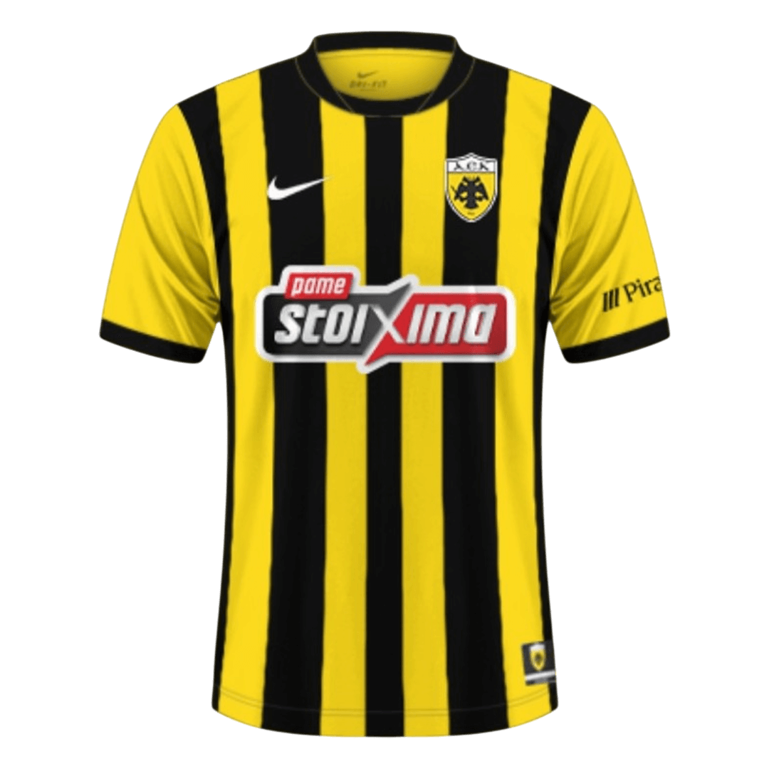 AEK Athens Home Soccer Jersey 2025/26 - gojersey
