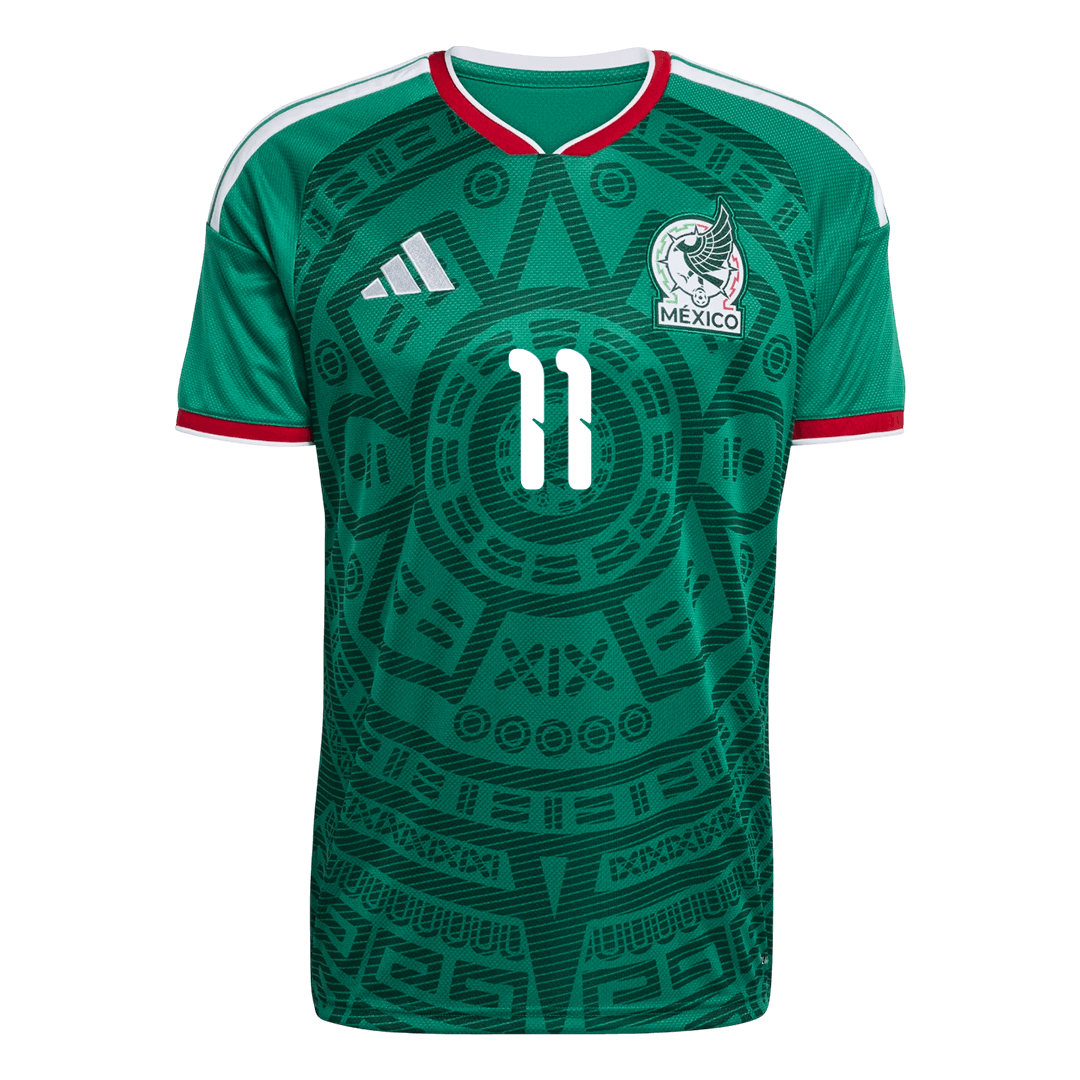 S.GIMENEZ#11 Mexico Home Soccer Jersey World Cup 2026 Green - gojersey