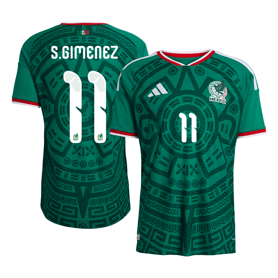 Mexico S.GIMENEZ #11 Home Soccer Jersey Authentic 2026 - gojersey