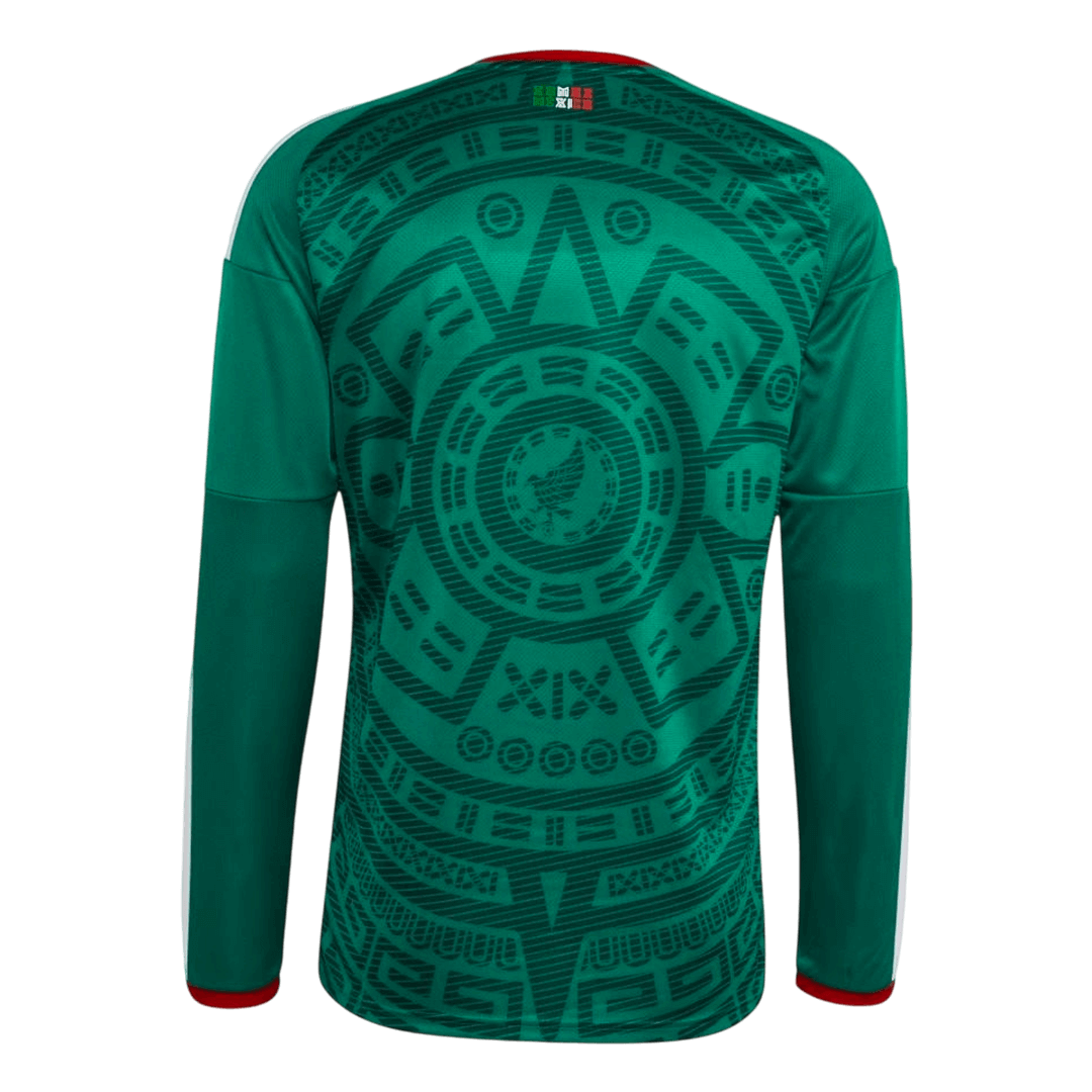 Mexico Long Sleeve Home Soccer Jersey 2026 - gojersey