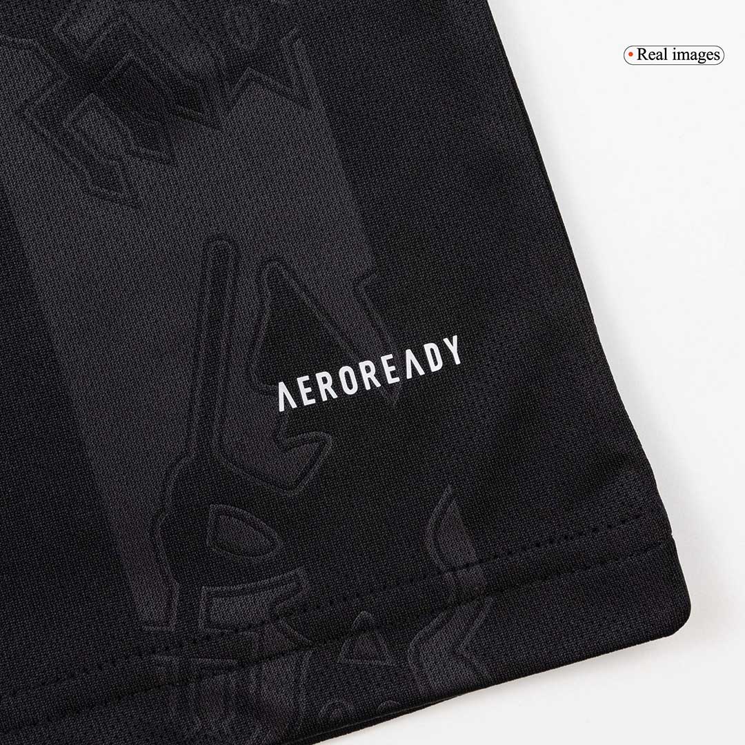 Kid's Manchester United Third Away Soccer Jersey Kit(Jersey+Shorts+Socks) 25/26 Black - gojersey