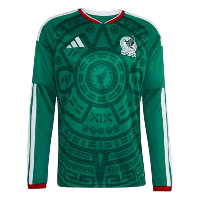 Mexico Long Sleeve Home Soccer Jersey 2026 - gojersey