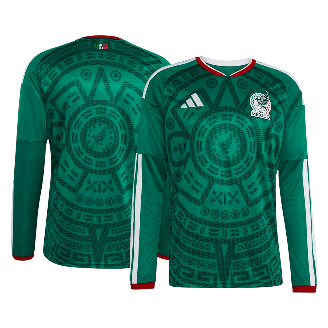 Mexico Long Sleeve Home Soccer Jersey 2026 - gojersey