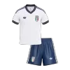 Kid's Italy Away Soccer Jersey Kit(Jersey+Shorts) World Cup 2026 White - gojersey