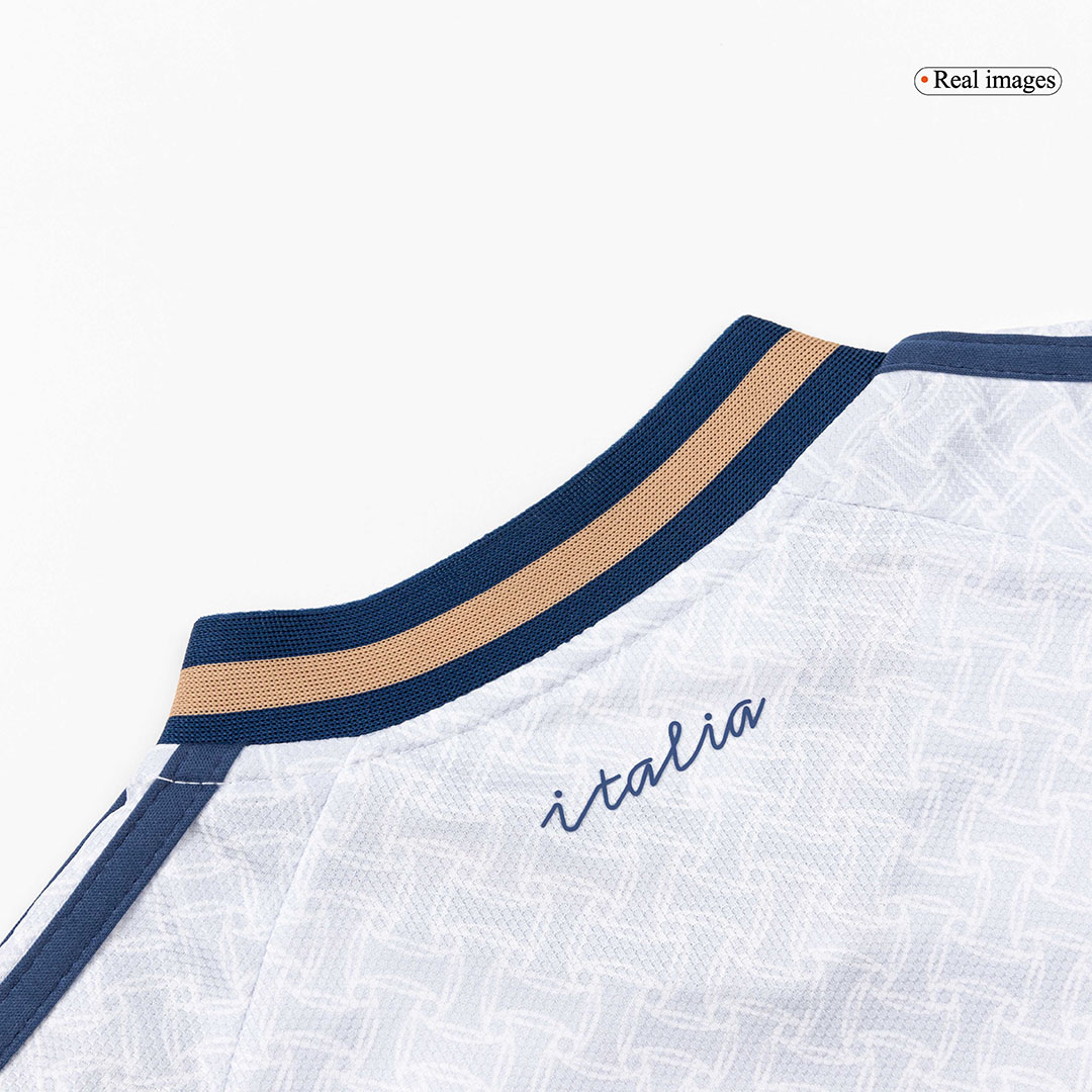 Kid's Italy Away Soccer Jersey Kit(Jersey+Shorts) World Cup 2026 White - gojersey