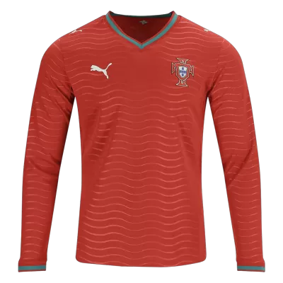 Portugal Long Sleeve Home Soccer Jersey 2026 - gojersey