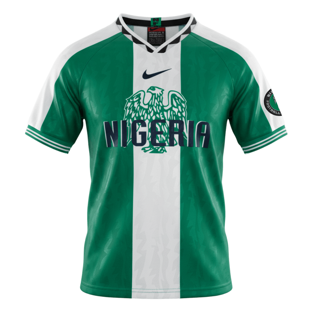 Nigeria Home Soccer Jersey Retro 1996 - gojersey