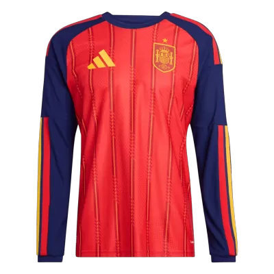 Spain Long Sleeve Home Soccer Jersey 2026 - gojersey