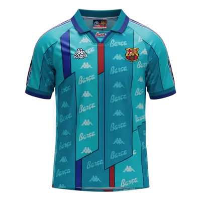 Barcelona Away Soccer Jersey Retro 1996/97 - gojersey