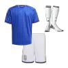 Kid's Italy Home Soccer Jersey Kit(Jersey+Shorts+Socks) World Cup 2026 Blue - gojersey