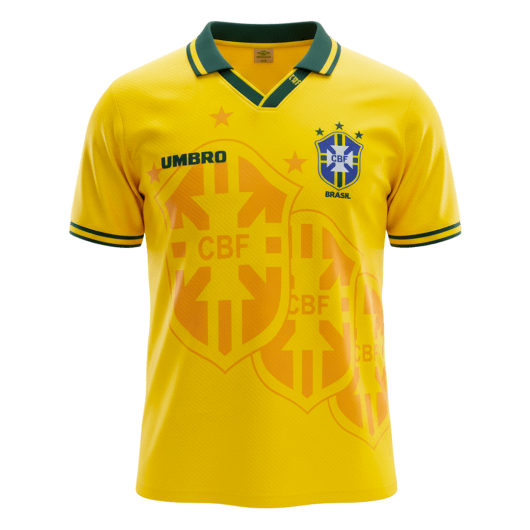 Brazil Home Soccer Jersey Retro 1994 - gojersey