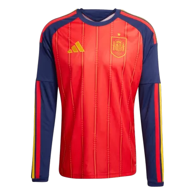 Spain Long Sleeve Home Soccer Jersey 2026 - gojersey