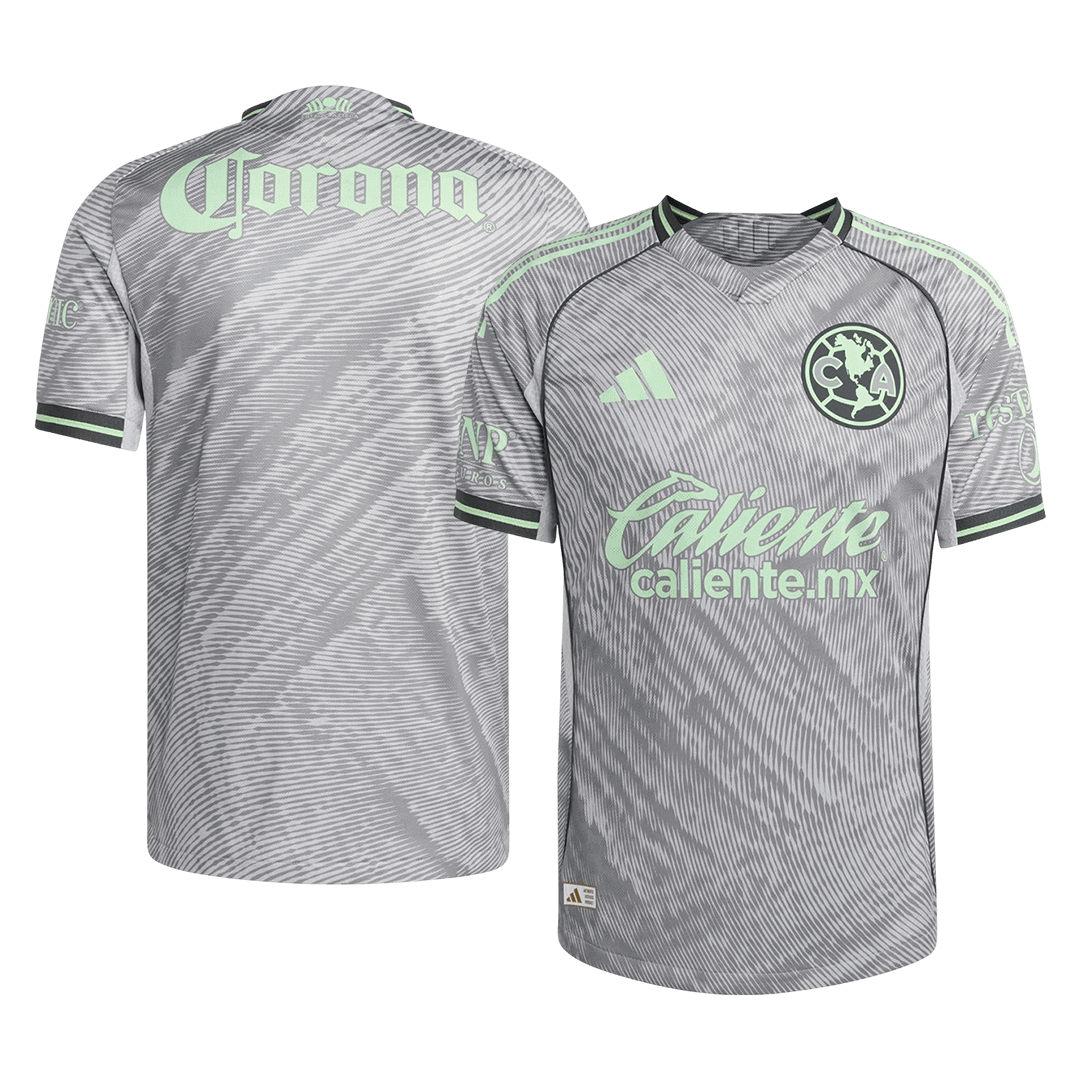Player Version Club America Third Soccer Jersey 25/26 Gray - gojersey