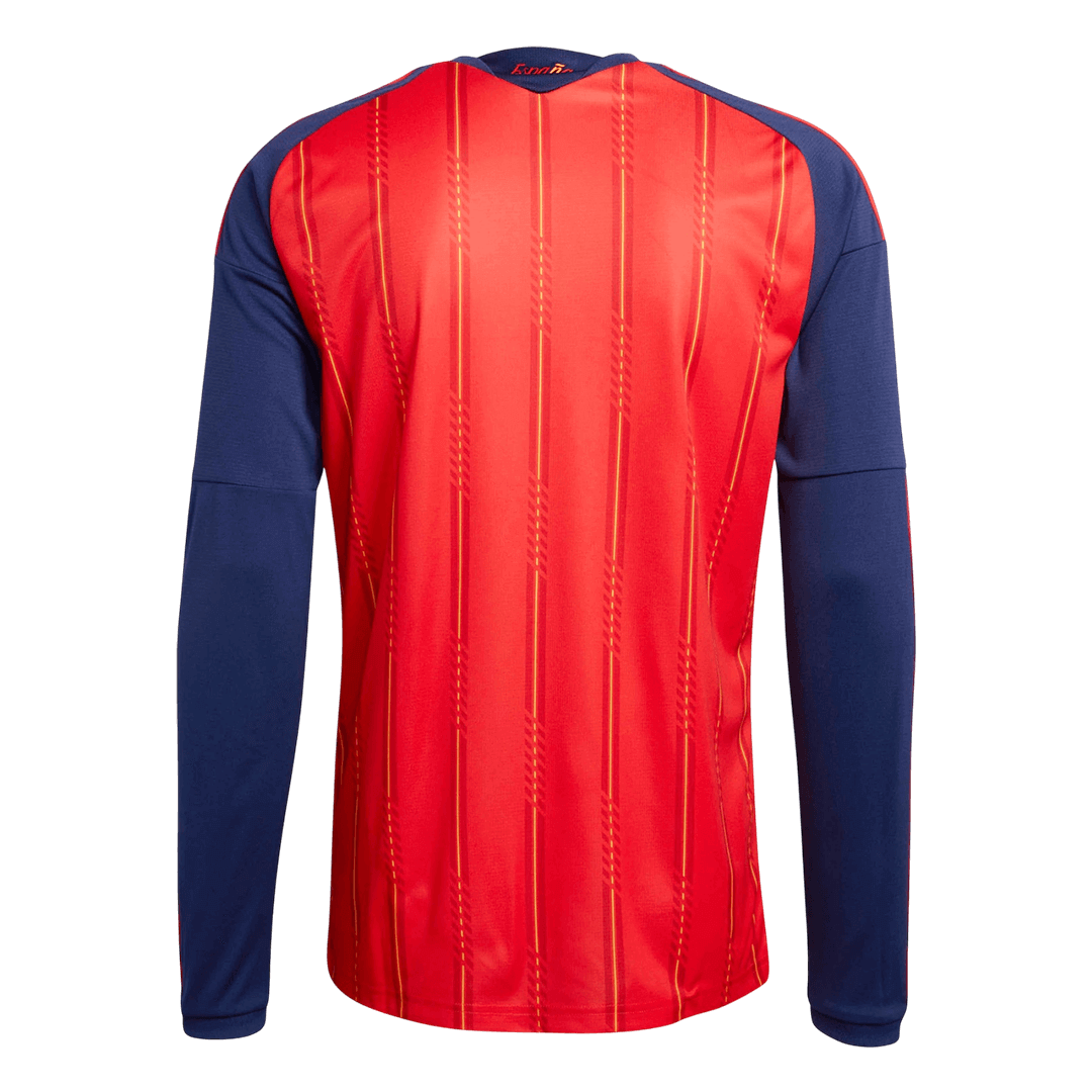 Spain Long Sleeve Home Soccer Jersey 2026 - gojersey