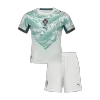 Kid's Portugal Away Soccer Jersey Kit(Jersey+Shorts) World Cup 2026 White - gojersey