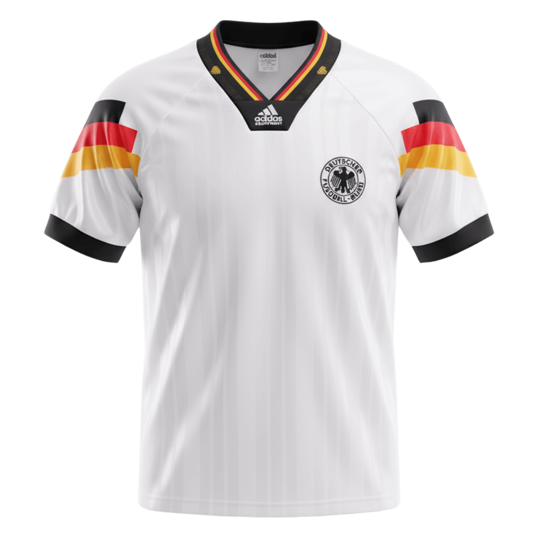 Germany Home Soccer Jersey Retro 1992 - gojersey