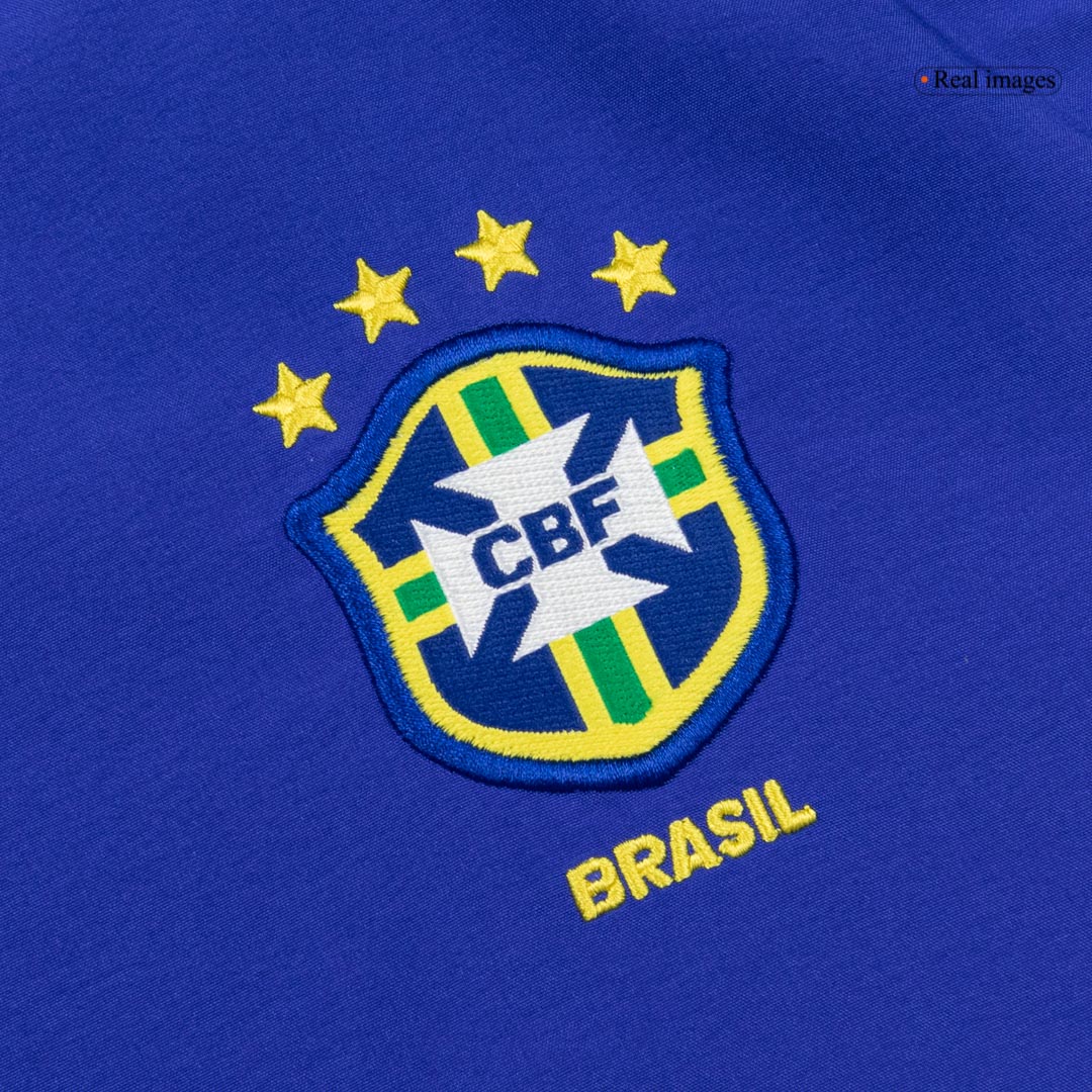 Brazil Away Soccer Jersey Retro 2002 - gojersey