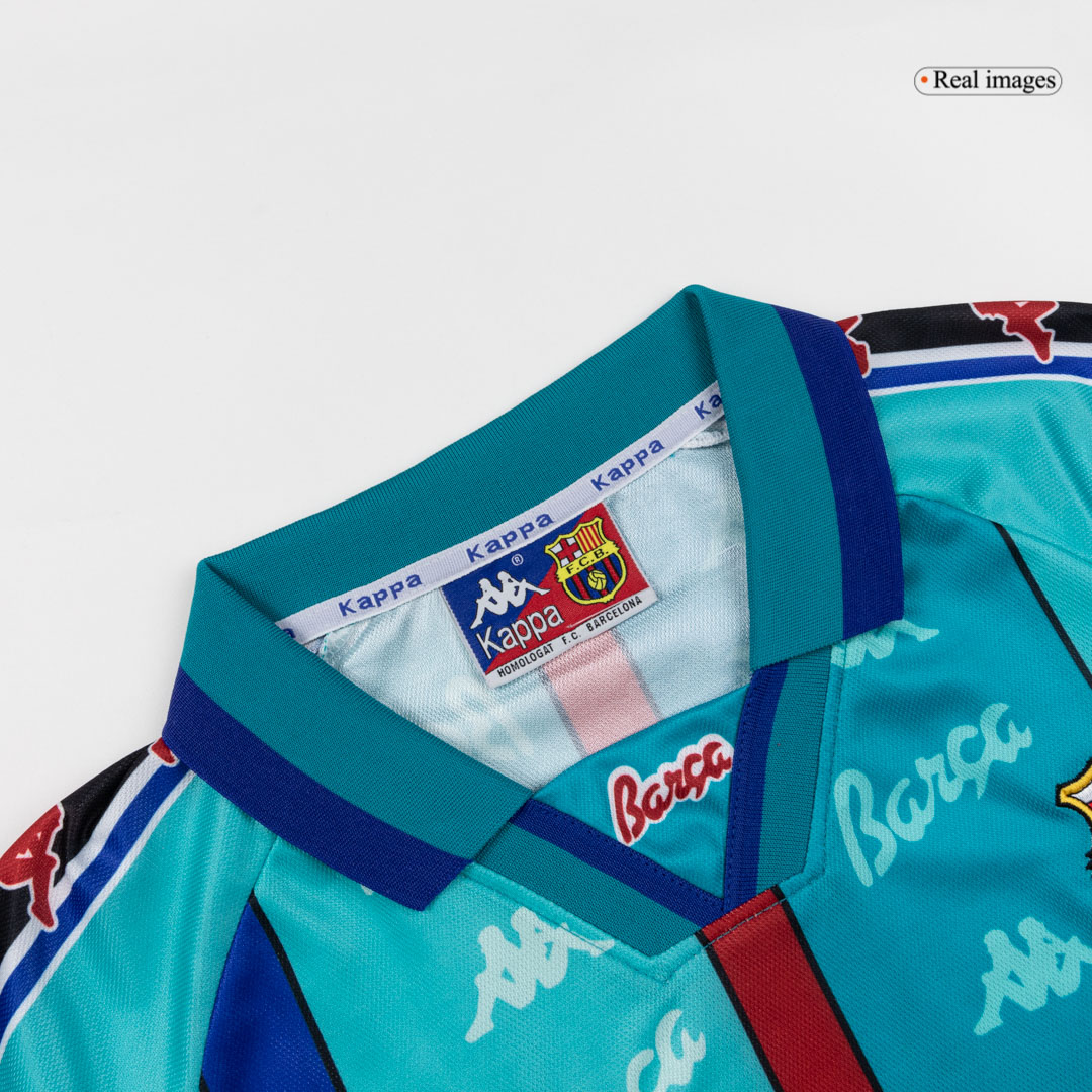 Barcelona Away Soccer Jersey Retro 1996/97 - gojersey