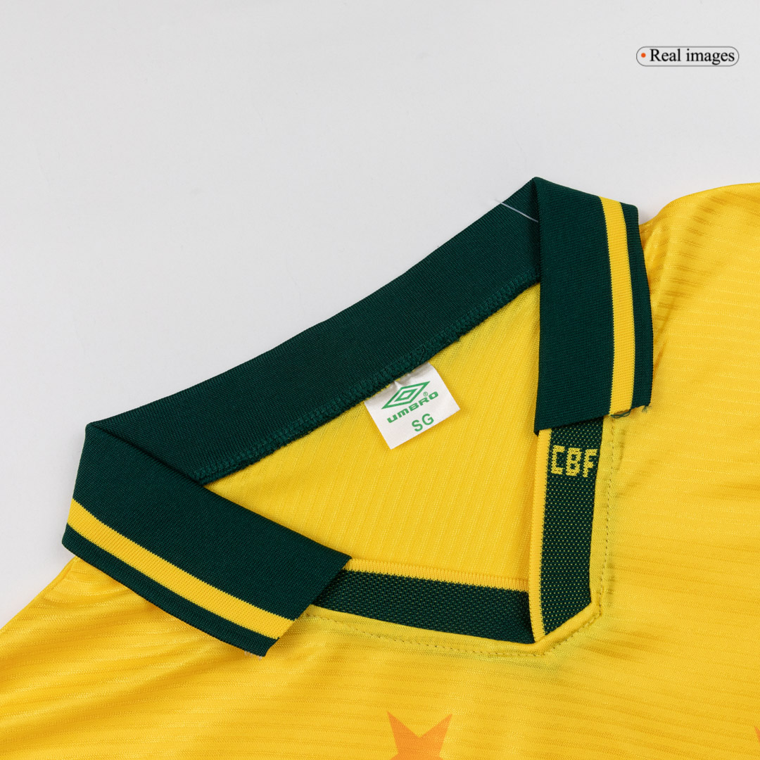 Brazil Home Soccer Jersey Retro 1994 - gojersey
