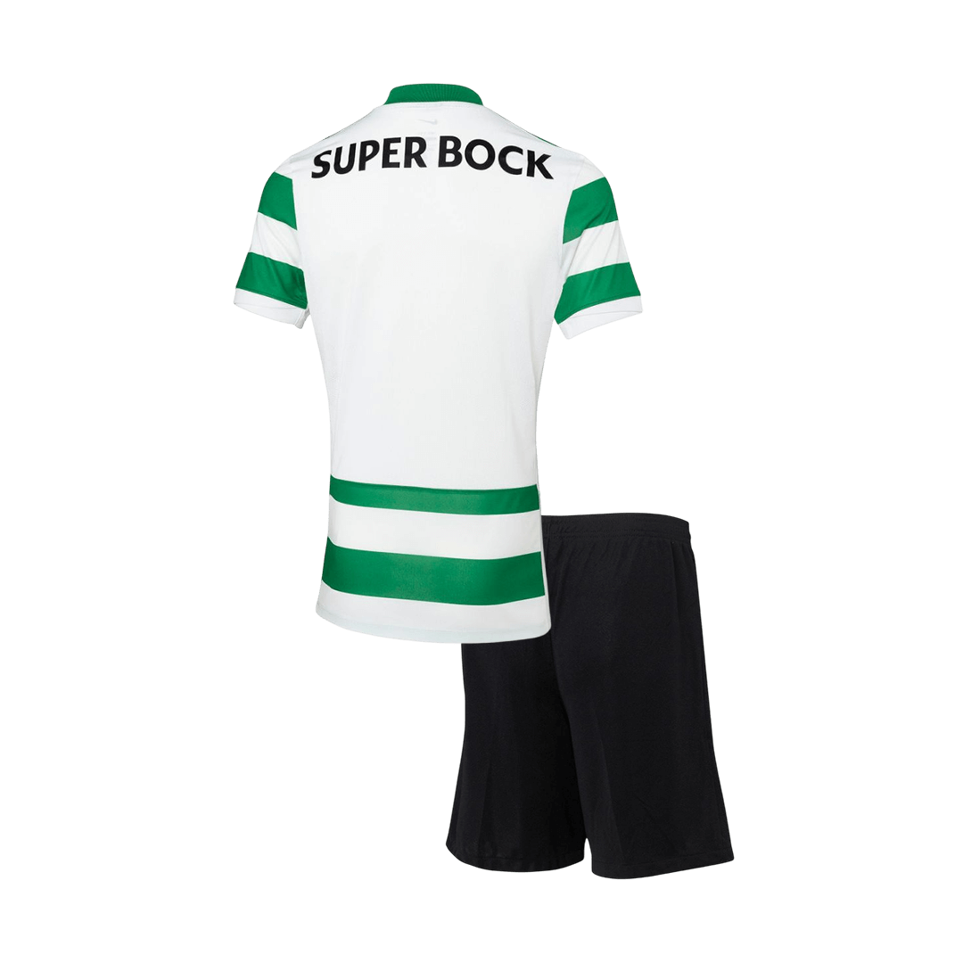 Kid's Sporting CP Home Soccer Jersey Kit(Jersey+Shorts) 25/26 Green&White - gojersey