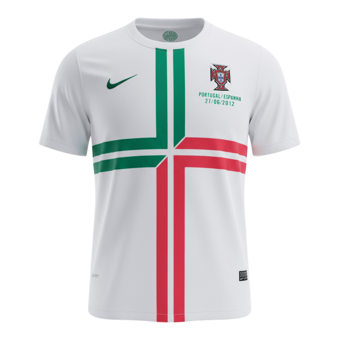 Portugal Away Soccer Jersey Retro 2012 - gojersey