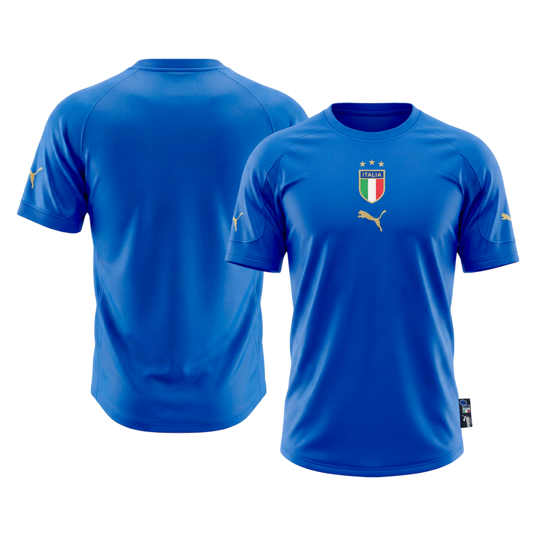 Italy Home Soccer Jersey Retro 2004 - gojersey