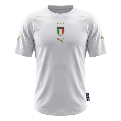 Italy Away Soccer Jersey Retro 2004 - gojersey