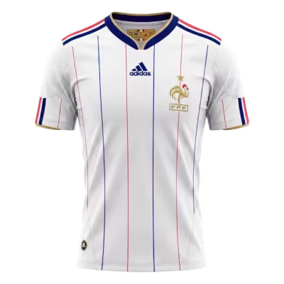 France Away Soccer Jersey Retro 2010 - gojersey