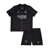 Kid's PSG Fourth Soccer Jersey Kit(Jersey+Shorts) 25/26 Black - gojersey