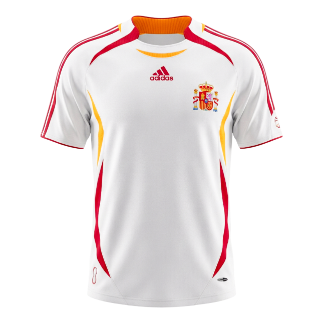 Spain Away Soccer Jersey Retro 2006 - gojersey