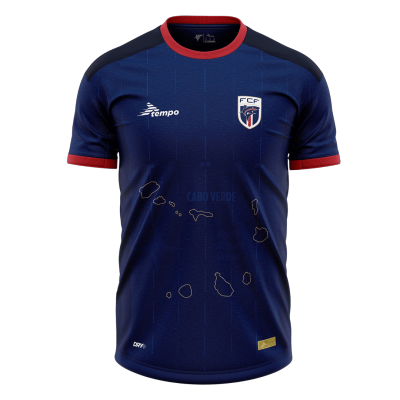 Cape Verde Home Soccer Jersey 2025 Navy - gojersey