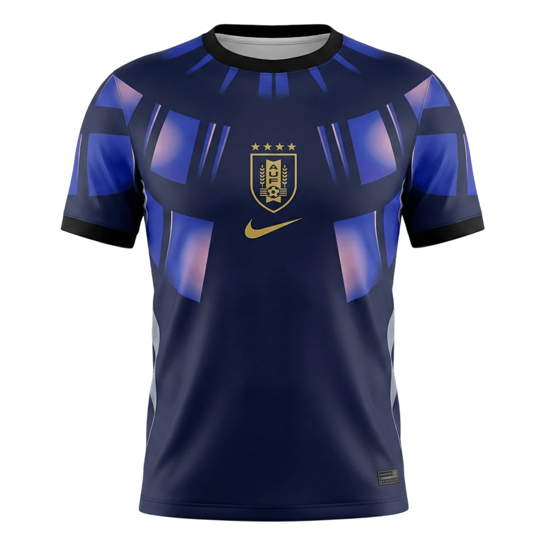 Uruguay Away Soccer Jersey World Cup 2026 Navy - gojersey