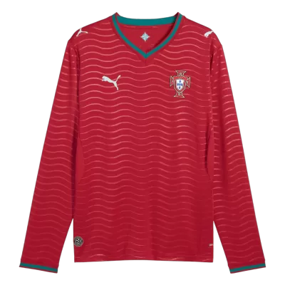 Portugal Long Sleeve Home Soccer Jersey 2026 - gojersey