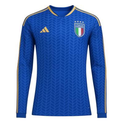 Italy Long Sleeve Home Soccer Jersey 2026 - gojersey